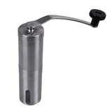 Silver Coffee Grinder Mini Stainless Steel Hand Manual Handmade Coffee Bean Burr