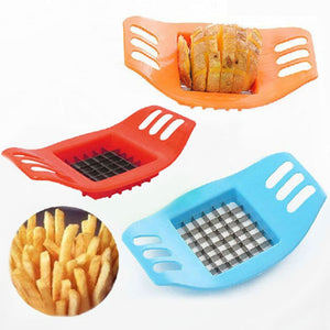 Stainless Steel Potato Cutter French Fry Cutter Potato Vegetable Slicer Chopper Kitchen Accessories